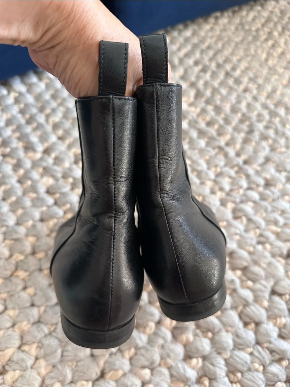 Gucci New Jordaan Black Leather Horsebit Short Chelsea Ankle Bootie Boot 37